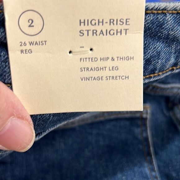 Universal Thread high-rise stretch straight jeans size 2(26 reg) NWT - Picture 10 of 16